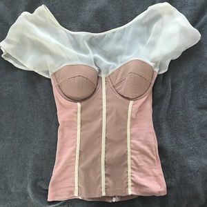 ASOS Corset top back zipper